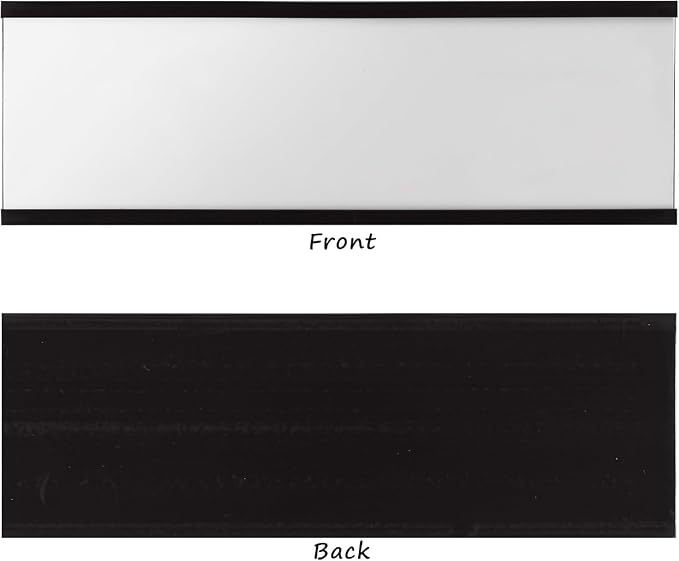 Realth C Channel Magnetic Label Holders 2" x 6" 50 Pack | Magnetic File Holder - Image 5