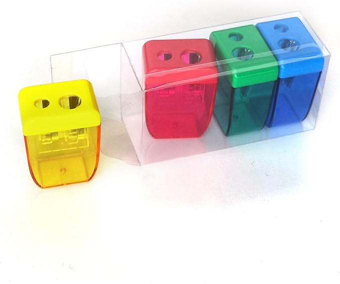 4Pcs Pencil Sharpeners Manual for Kids Adults, Dual Hole Small Handheld Pencil - Image 8