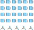 24pcs Decorative Cute Push Pins Glass Pushpins Thumbtacks Thumb Tacks by Aoxsie