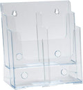 Azar Displays 252381 Two-Tier Four-Pocket Trifold Brochure Holder by AzarDisplays