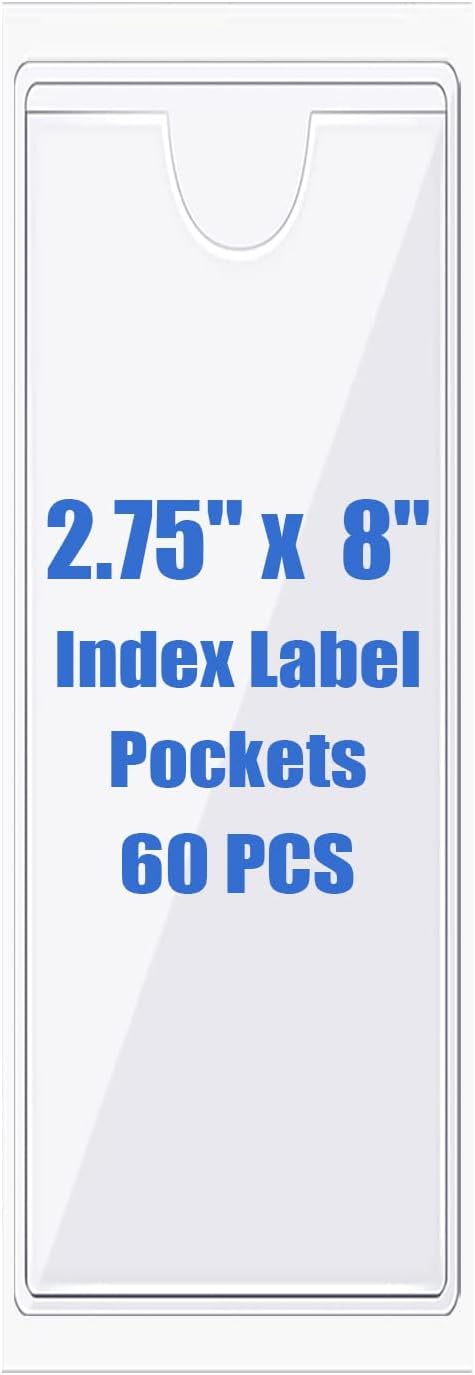 Origin-Joy 60 PCS Self Adhesive Index Card Pockets by Origin-Joy