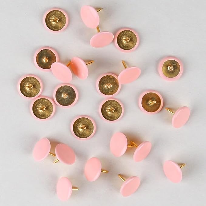 200PCS Thumb Tacks Flat Push Pins Wall Tacks Round Head Thumbtack - Image 3