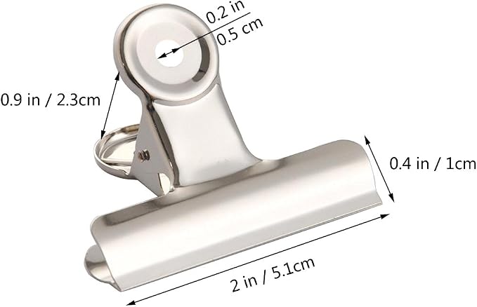 Coideal Silver Metal Hinge Clips - Image 3
