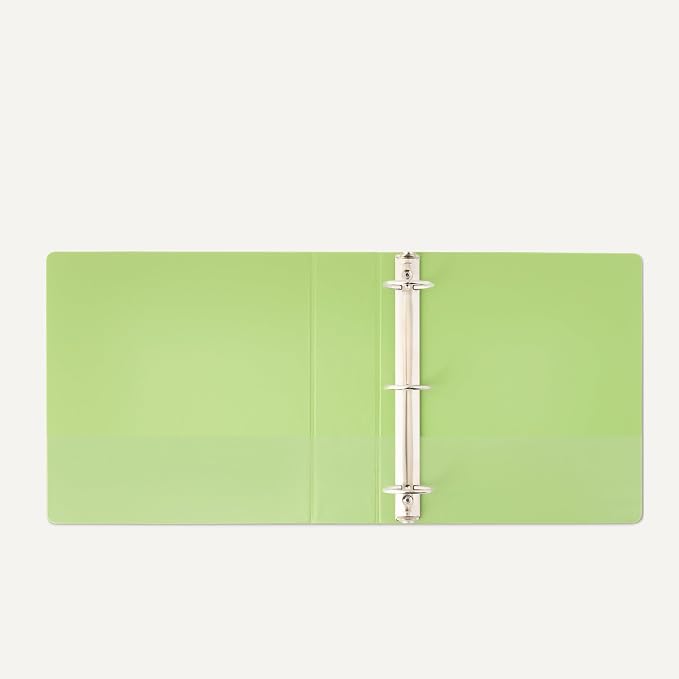 Amazon Basics 3 Ring Binder, 2 inch Round Rings, Holds 375 Sheets, Two Interior - Image 4