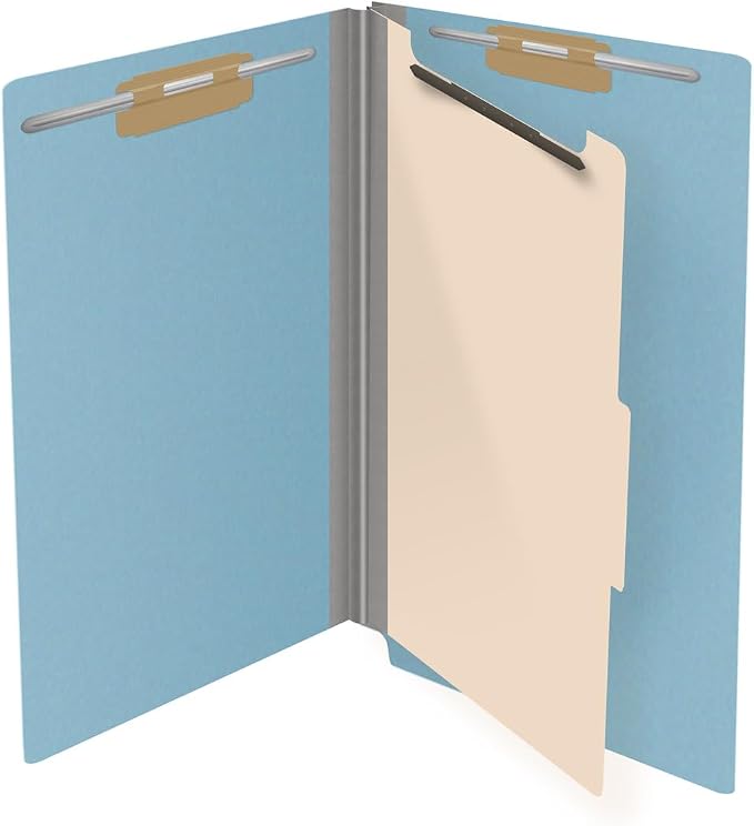 Ecom Folders Top Tab Pressboard Classification Folders | Legal Size 25 Pt Stock - Image 4