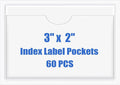 Origin-Joy 60 PCS Self Adhesive Index Card Pockets by Origin-Joy