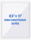 Origin-Joy 50 PCS Self-Adhesive Index Label Pockets by Origin-Joy
