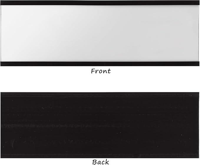 Realth C Channel Magnetic Label Holders 0.78" x 4" 50 Pack | Name Magnets - Image 5