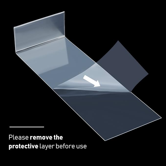 Containlol 15 Pieces Moveable Shelf Label Holders Clear Shelves Tags Moveable - Image 4
