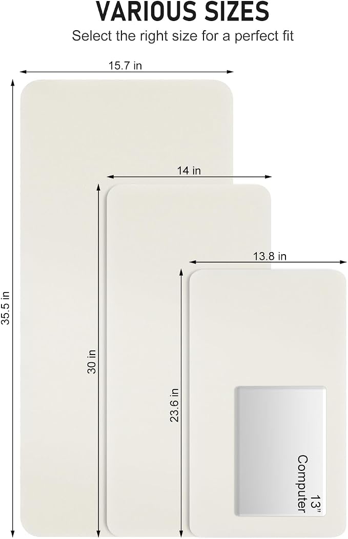 Desk Pad, 35.5" x 17" PU Leather Non-Slip Desk Mat Large Mouse Pad - Image 6