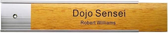 2“ × 10” Nameplate Holder Wall or Door 5Pack Silver | - Image 4
