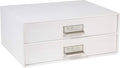 Bigso Box of Sweden Birger 2-Drawer Fiberboard Label Frame Document Letter Box by Bigso