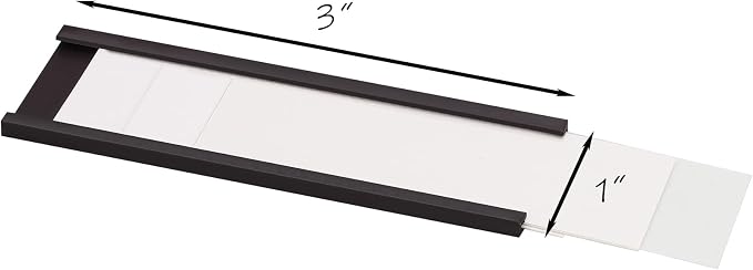Realth C Channel Magnetic Label Holders 70 Pack 1'' x 3'' - Image 2