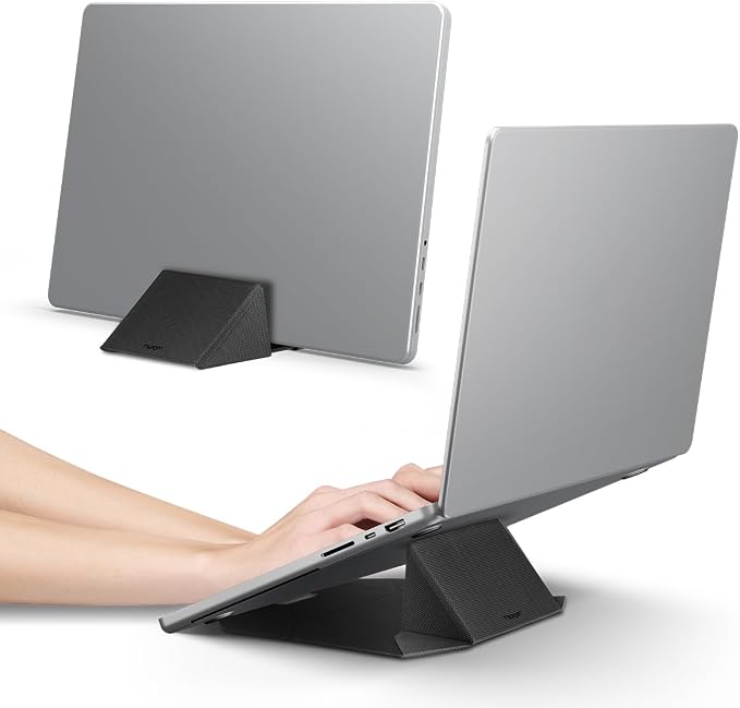 Spigen Slim Fold Portable Vertical Laptop Stand Dock Foldable Ergonomic Angle by Unknown