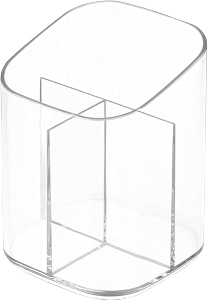 Newkita Acrylic Clear 3 Slots Pencil Pen Holder by Newkita