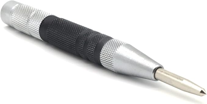 WHLLING 2-Piece Automatic Center Punch, 6 Inch Hardened Steel Spring Loaded - Image 2
