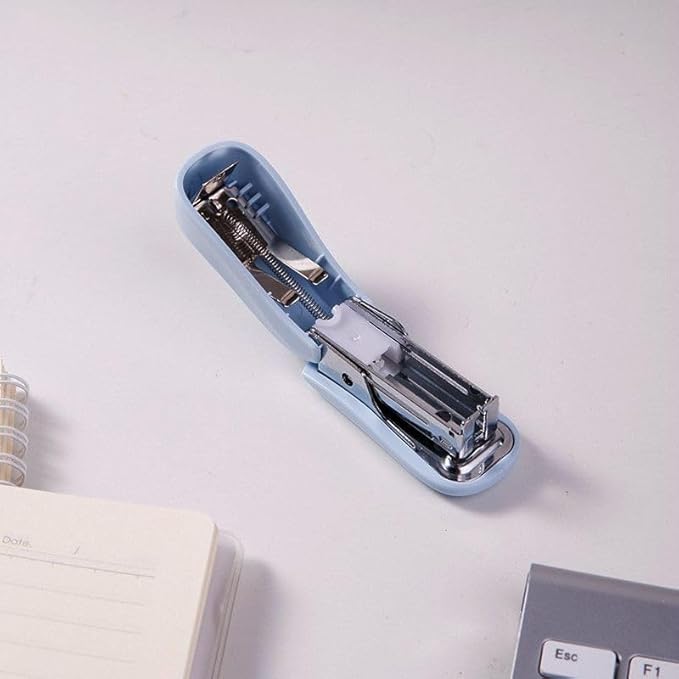 Blue Color Mini Stapler with Staples, Small Cute Stapler - Image 3