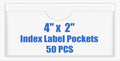 Origin-Joy 50 PCS Self-Adhesive Index Label Pockets by Origin-Joy