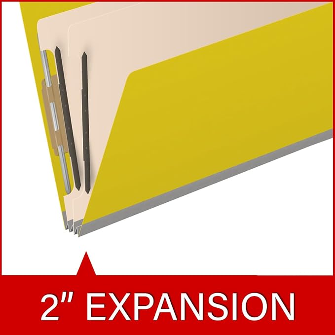 Ecom Folders End Tab Pressboard Classification Folders | Legal Size 25 Pt Stock - Image 7