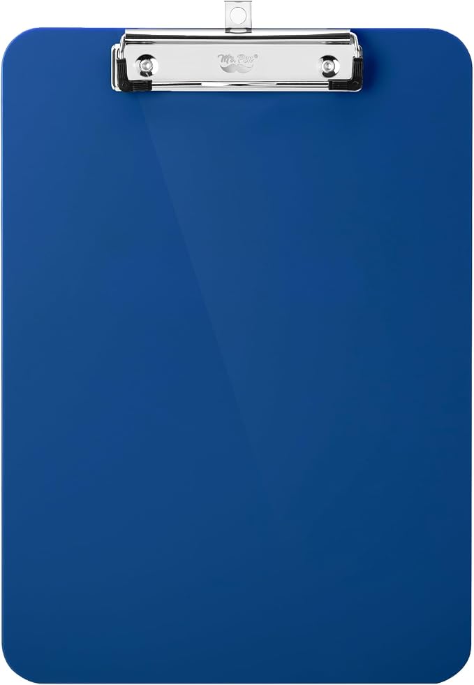 Mr. Pen- Plastic Clipboard, 12.5” x 9”, Clipboard Plastic | Low-Profile Metal by MrPen
