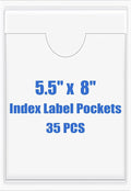 Origin-Joy 35 PCS Self Adhesive Index Card Pockets by Origin-Joy