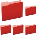 Pendaflex Two-Tone Color File Folders, Letter Size, 1/3 Cut, 100 per Box by TOPSProducts