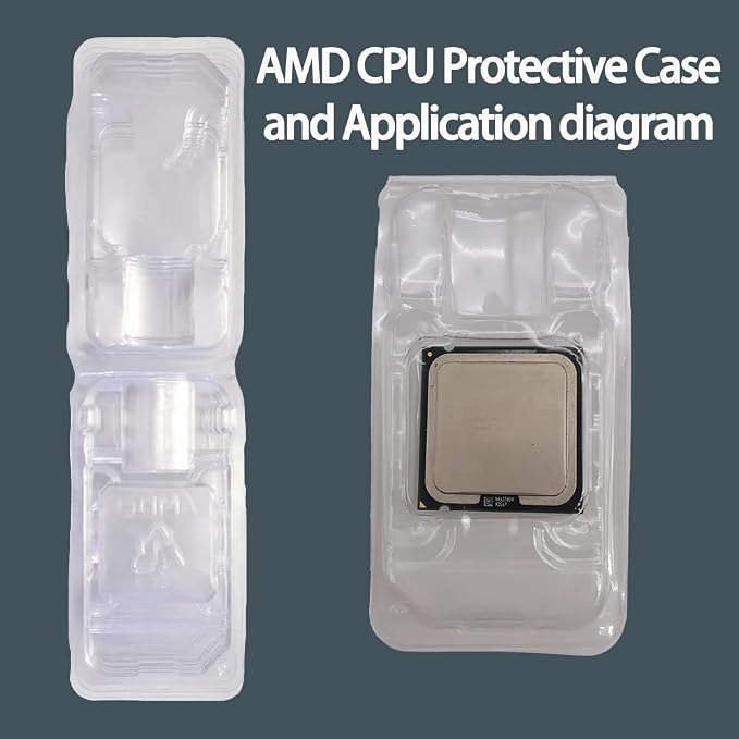 10pcs AMD CPU Protective Thicken Plastic Clamshell Case Trays Suitable - Image 2