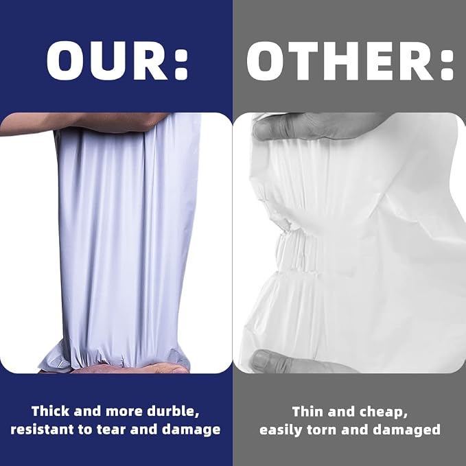 POLYSELLS 1000 pcs 12x15.5 Inches White Poly Mailers Shipping Envelopes - Image 5