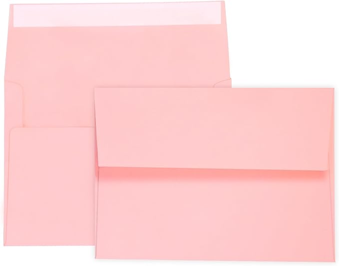 100 Pack A7 Pink Pastel Invitation 5x7 Envelopes by AZAZA