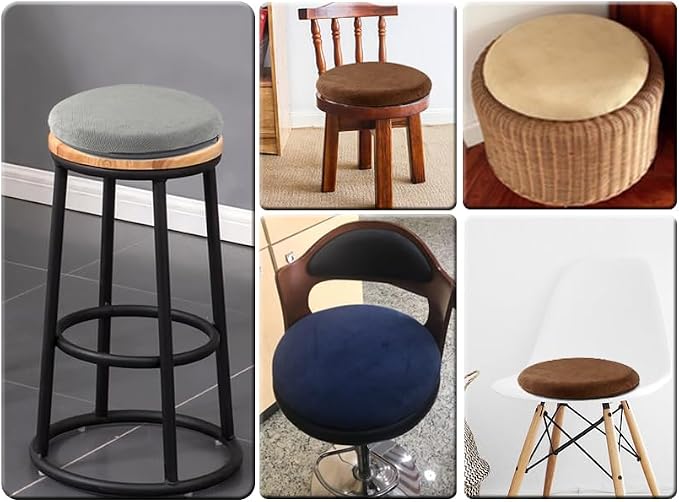 Sigmat Memory Foam Seat Cushion Anti-Slip Soft Round Stool Cushion Chair Pad 15 - Image 4
