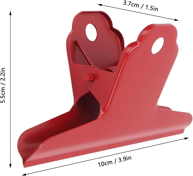 Metal Bulldog Paper Clips, Stainless Steel 4in Large Bull Clips Duckbill - Image 2