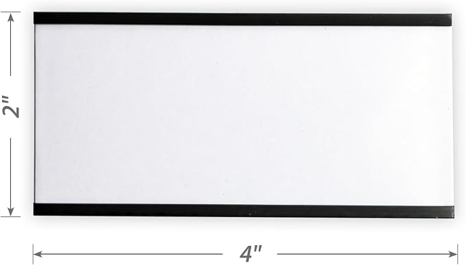 SmartSign Magnetic 'C' Channel Label Holders | 2" x 4" - Image 3