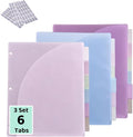 Binder Dividers with Tabs and Pockets, Letter Size by Unknown