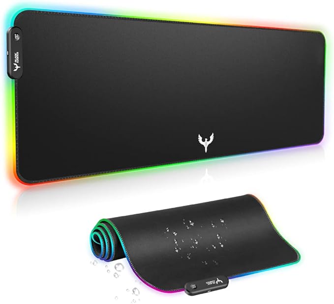BladeHawks Extra Large RGB Gaming Mouse Pad-14 Light Modes, Extended Soft LED by BladeHawks