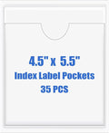 Origin-Joy 35 PCS Self Adhesive Index Card Pockets by Origin-Joy