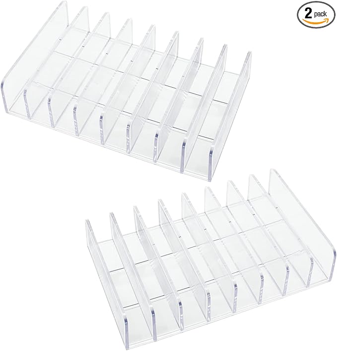 8 Slot Eyeshadow Makeup Palette Organizer, Acrylic Desk Organizer by Halyuhn