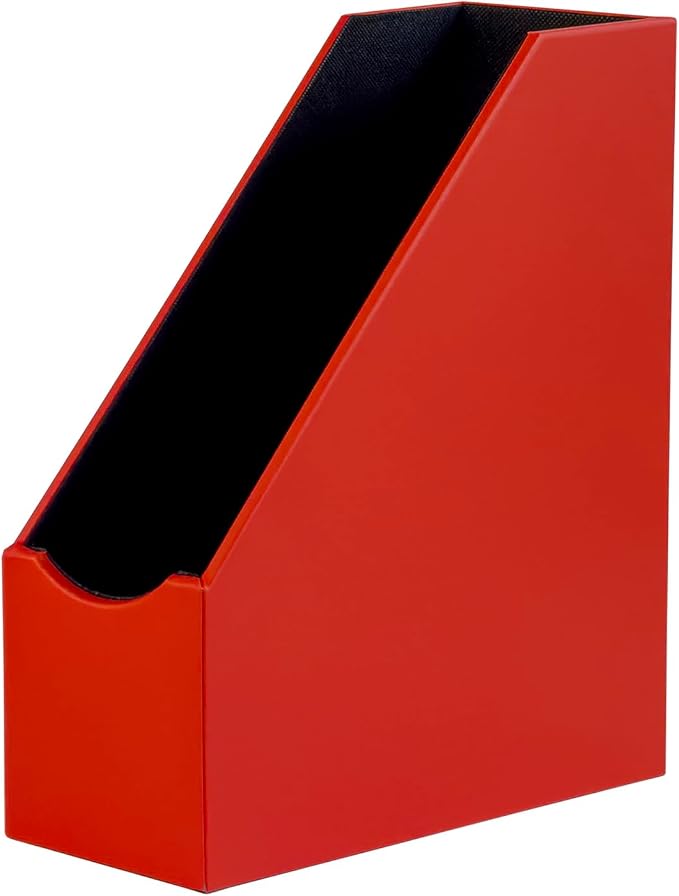 UnionBasic Magazine File Holder, Leatherette Desktop Document Organizer - Image 5