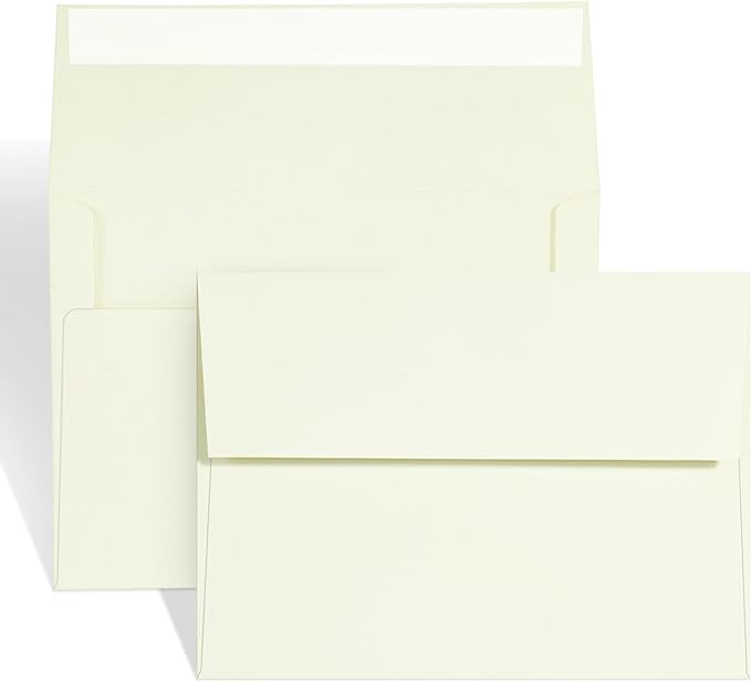 A7 ivory Invitation 5x7 Envelopes by AZAZA