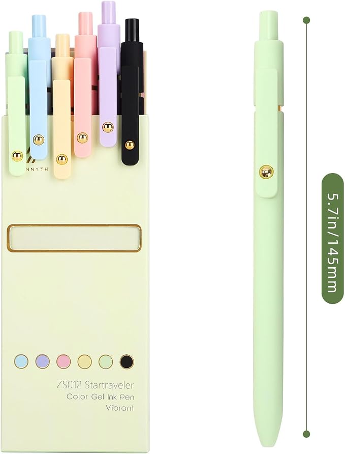 Ddaowanx Colorful Gel Pens, 0.5mm Fine Point Retractable, Colored Pens - Image 2