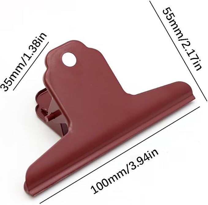 2PCS Extra Large Binder Clips Metal Bulldog Clip Large Paper Clamp Holder - Image 4