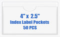 Origin-Joy 50 PCS Self-Adhesive Index Label Pockets by Origin-Joy