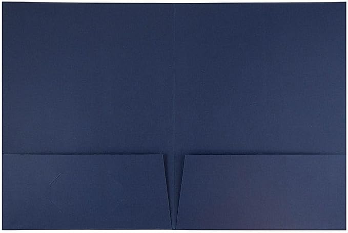 JAM PAPER Two Pocket Textured Linen Presentation Folders - Image 4