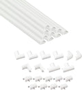 D-Line Half Round Cord Hider, Patented Cable Cover, Hide TV Wall Mount Wires by D-LineUSAinc