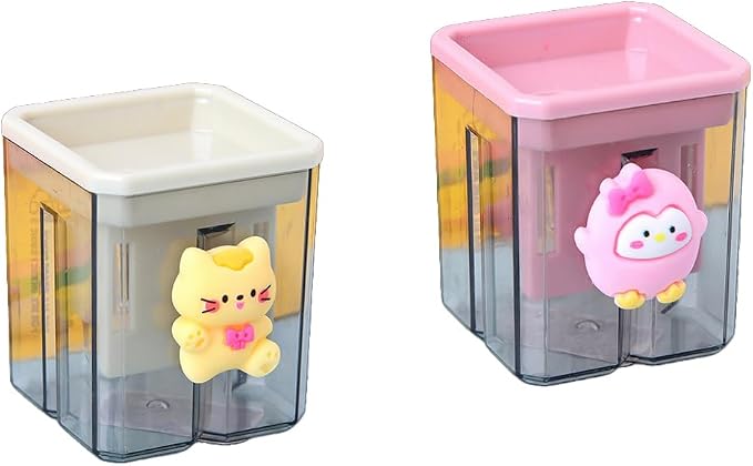 2PCS Pencil Sharpener 2PCS Pencil Sharpener, Lip Liner Sharpener, sharpened by Unknown