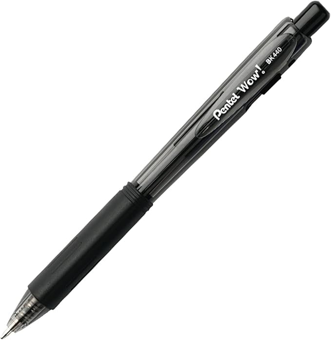 Pentel Wow! Retractable Ballpoint Pen, Medium Line, Box of 12 - Image 4