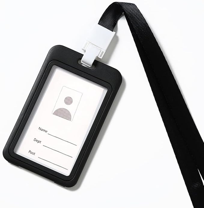 20 Pack ID Badge Holder with Double-Sided Transparent Windows, Waterproof Id - Image 5