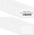 60 Pack 3 X 5 Inches Adhesive Index Card Pockets, Storage Bins by IheDovb