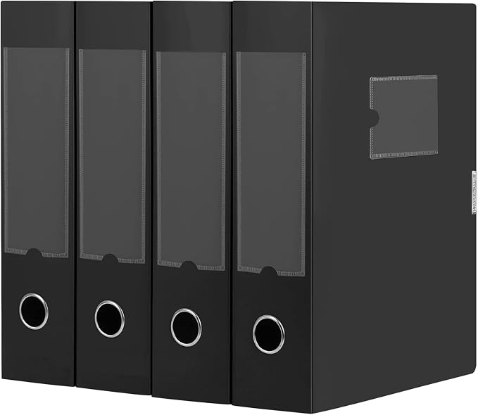 HUA JIE A4 Storage File Boxes Plastic Archives Cases by HUA+JIE