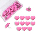 28pcs Decorative Cute Push Pins Heart Red Thumbtacks Thumb Tacks Pushpins by Aoxsie