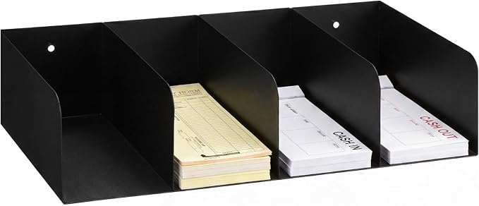 Gisafai Metal Check Sorter Organizer, Wall Mountable, Heavy Duty Countertop by Gisafai